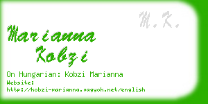 marianna kobzi business card